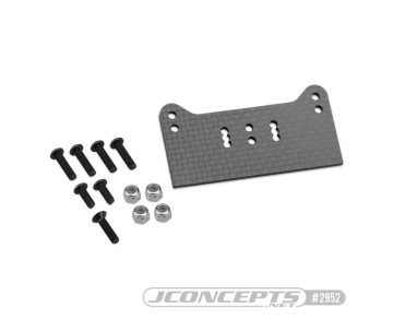 JConcepts F2 Truggy Body Mount Adaptor, Carbon Fiber (Fits - Mugen MBX8T)
