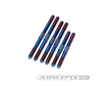 JConcepts - Schumacher Cougar LD3 Fin turnbuckle kit - burnt blue 
