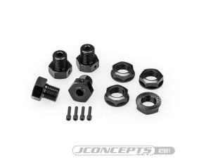 JConcepts 17mm Hex Axle Kit For Losi LMT - Black (4)
