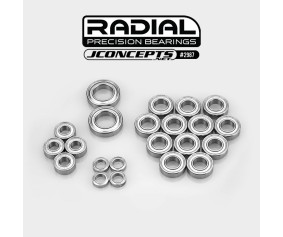 JConcepts Radial NMB Bearing Set - Fits HB D819RS/D8T Evo 3
