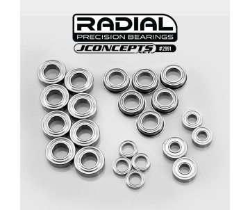 JConcepts Radial NMB Bearing Set - Fits, TLR 8ight-X 2.0 - 8ight-XE 2.0 (Fits TLR 8ight-X 2.0 | 8ight-XE 2.0)