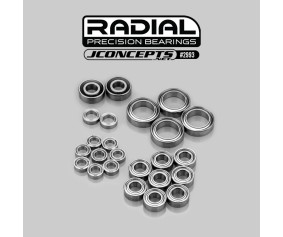 JConcepts Radial Ceramic Bearing Set - Fits B6.4, B6.4D, T6.4 & SC6.4 