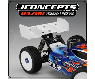 JConcepts - Razor 1/8 Buggy & Truck Wing, Yellow (Fits All 1/8 Buggies And Trucks)