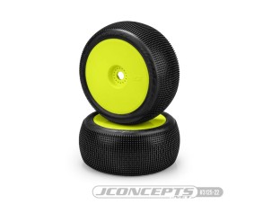 JConcepts Reflex - green compound, pre-mounted on 3369Y wheels (Fits – 1/8th off-road truck vehicles)
