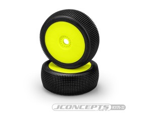 JConcepts 1/8 Stalkers Off-Road Buggy Pre-Mounted On 3357Y Wheels - Green Compound