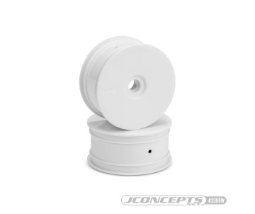 JConcepts Mono - RC10T narrow front wheel (white) - 2pc (Fits – JC #3000-01)