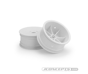 JConcepts Mono - RC10T narrow front wheel (white) - 2pc (Fits – JC #3000-01)