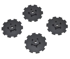JConcepts Hazard - Losi SCT-E, 22 SCT wheel dish - 4pc. (black) - fits 3352 wheel
