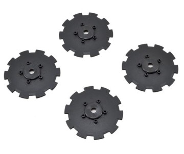 JConcepts Hazard - Losi SCT-E, 22 SCT wheel dish - 4pc. (black) - fits 3352 wheel