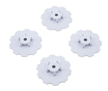 JConcepts Hazard - Losi SCT-E, 22 SCT wheel dish - 4pc. (white) - fits 3352 wheel