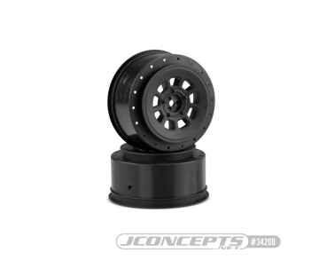 JConcepts 9-Shot 12mm Hex SC6.4/Pro2 SC10/Pro4 SC10 Wheel (2) Black