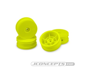 JConcepts Mono - Losi Mini-B Front Wheel - (Yellow) - 4 pc (Fits Losi Mini-B Front)
