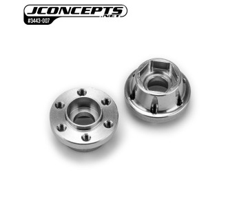 JConcepts 12mm crawler hex adaptor, 2pc - 7.5mm (Fits – JConcepts #3422, #3443, #3444, #3451, and #5253 wheels)