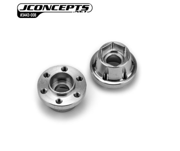 JConcepts 12mm crawler hex adaptor, 2pc - 8.5mm  (Fits – JConcepts #3422, #3443, #3444, #3451, and #5253 wheels)