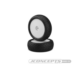 Ellipse - green compound - pre-mounted, white wheels (Fits - Losi Mini-B Front) Ellipse - green compound - pre-mounted, white wheels (Fits - Losi Mini-B Front)