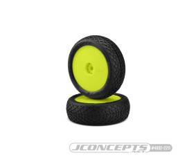 Ellipse - green compound - pre-mounted, yellow wheels (Fits - Losi Mini-B front) Ellipse - green compound - pre-mounted, yellow wheels (Fits - Losi Mini-B front)