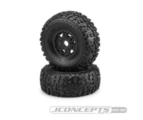 JConcepts Landmines - Yellow Compound - (pre-mounted for Arrma Mojave on #3433B wheels)