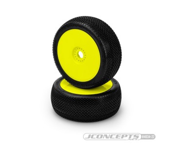 JConcepts Relapse - green compound, pre-mounted on 3357Y wheels  (Fits – all 1/8th off-road buggies)