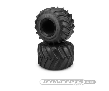 JConcepts Firestorm Racer - Monster Truck Tire, Gold Compound (Fits - JConcepts #3377 Wheels)