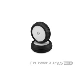 JConcepts Hawk - Green Compound - Pre-Mounted, White Wheels (Fits - Losi Mini-B Front)