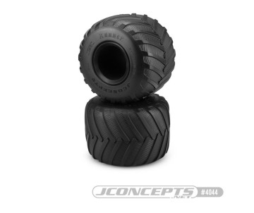 JConcepts Firestorm Runner - Monster Truck Tire, Blue Compound (Fits - JConcepts #3377 Wheels)