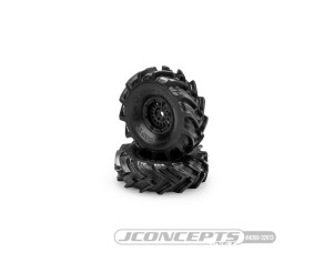 JConcepts Fling Kings - green compound (pre-mounted for FCX24 Smasher w/Crusher wheel) (Pre-mounted for FCX24 Smasher)