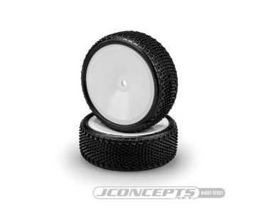 Jconcepts - Fuzz Bite LP (wide) 2wd front - pre-mounted on 3347W wheels (Fits – 2wd buggy front)