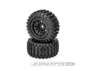 JConcepts Magma - pre-mounted on #3450B wheels (Fits - Traxxas Sledge / Kraton 6s)
