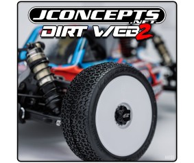 JConcepts Dirt Web 2 - blue compound (Fits 83mm 1/8th buggy wheel)
