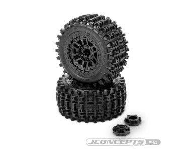 JConcepts Magma - platinum compound (pre-mounted on #3456 Shuttle wheel for Traxxas Rustler / Rustler 4x4)