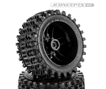 JConcepts Magma - platinum compound (pre-mounted on #3456 Shuttle wheel for Traxxas Rustler / Rustler 4x4)