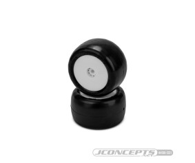 JConcepts Smoothie 2 Mini - green compound, pre-mounted, white wheels (Fits - Mini B, Mini-T rear)