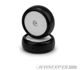 JConcepts Smoothie 2 Mini - green compound, pre-mounted, white wheel (Fits - Mini B front)