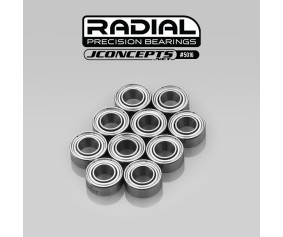 JConcepts Radial NMB 5x10x4mm Bearing Set - Fits Most 1/8th Clutch (10)