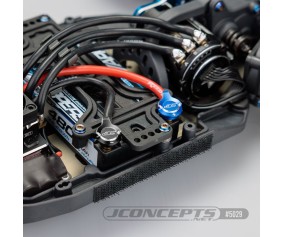 JConcepts battery plug pull set, w/plugs, blue + and black – (Fits – most all standard wire electrical)
