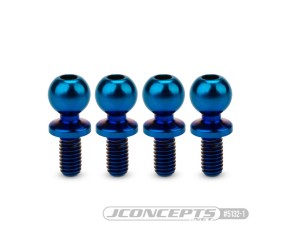 JConcepts JCI, 5.5 x 6mm revolved titanium ball-stud, burnt blue, 4pc.(Fits – Team Associated RC10B7, B6, T6, SC6, DR10, SR10)