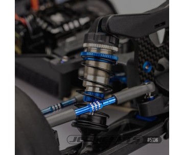 JConcepts RC10B7 3.5 x 48mm Fin Titanium turnbuckle, 6pc. - Burnt Blue (Fits – Team Associated RC10B7)