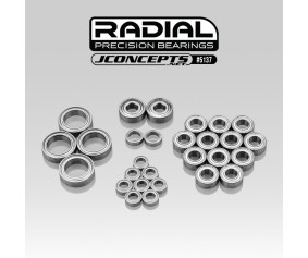 JConcepts RC10B7 Radial NMB bearing set, 28pc - Fits, RC10B7 (Fits – Team Associated RC10B7)