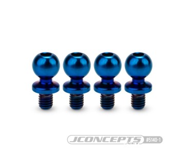 JConcepts JCI, 5.5 x 4mm revolved titanium ball-stud, burnt blue, 4pc. (Fits – Team Associated RC10B7, B6, T6, SC6, DR10, SR10)