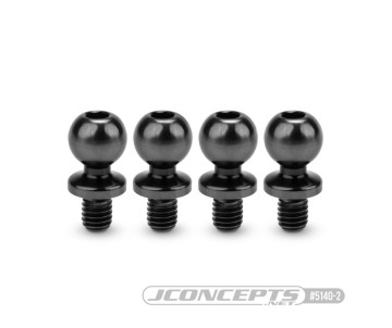 JConcepts JCI, 5.5 x 4mm revolved titanium ball-stud, stealth black, 4pc. (Fits – Team Associated RC10B7, B6, T6, SC6, DR10, SR10)