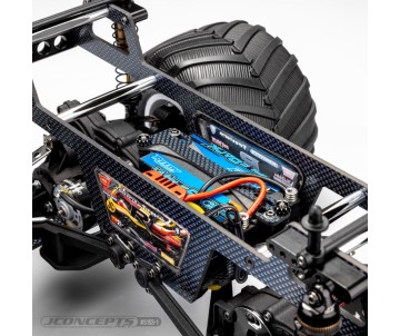 JConcepts Regulator chassis set, carbon fiber - blue hue (Fits – JConcepts Regulator chassis conversion)