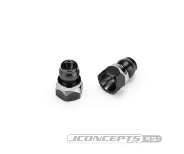 JConcepts - RC10B7 Fin titanium front stand-off, (stealth black) - 8mm