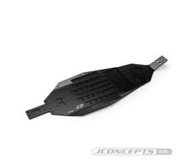 JConcepts - RC10B7 chassis, standard, hard anodized - black 