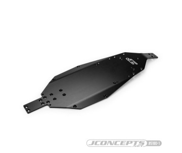 JConcepts - RC10B7 chassis, standard, hard anodized - black 