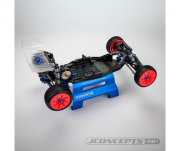 JConcepts - RC10B7 chassis, standard, hard anodized - black 