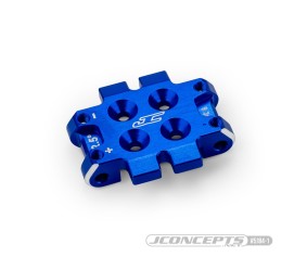JConcepts - RC10B7 front bulkhead 2.5 degree (9.3g), aluminum - blue (Fits – RC10B7 | RC10B7D)