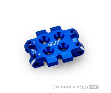 JConcepts - RC10B7 front bulkhead 2.5 degree (9.3g), aluminum - blue (Fits – RC10B7 | RC10B7D)