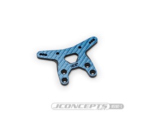 JConcepts RC10B7 carbon fiber front shock tower - blue 
