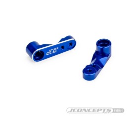 JConcepts - RC10B7 aluminum steering bell cranks (Fits - JC assembly #5209) - blue 