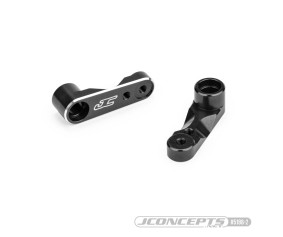 JConcepts - RC10B7 aluminum steering bell cranks (Fits - JC assembly #5209) - black 